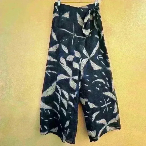 Ralph Lauren Purple Label “Yazmin” Batik-Print Linen-Silk Pant Size 6 New! - Picture 6 of 12